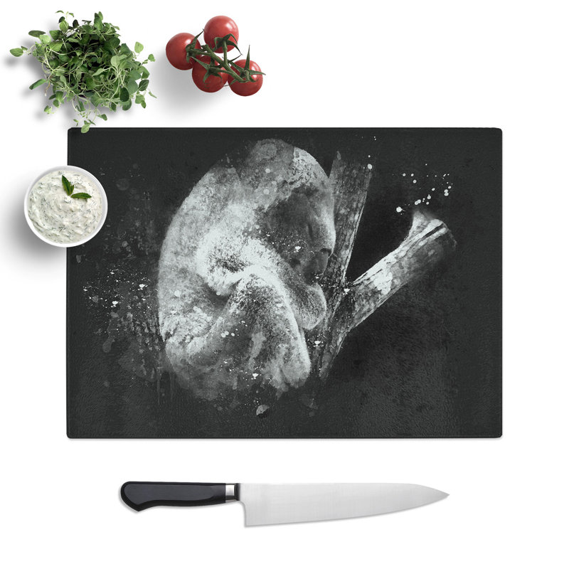 Tempered Glass Koala Bear Resting in a Tree Chopping Board, 28.5 cm x 39 cm