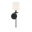 Applique murale 1 lumière Meridian en noir mat-713545676-713545677