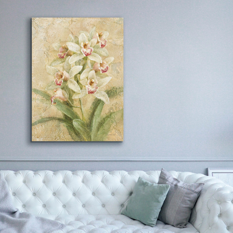 Art mural sur toile Epic Graffiti «Dreamy Orchids 3» par Danhui Nai
