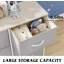  Commode à 6 tiroirs pour chambre Ojaswi, commode moderne avec plateau en bois, commode avec structure en métal robuste pour garde-robe, salon -682423626