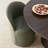 Linen Upholstered Swivel Dining Chair With Hidden Casters-673332395-687472473