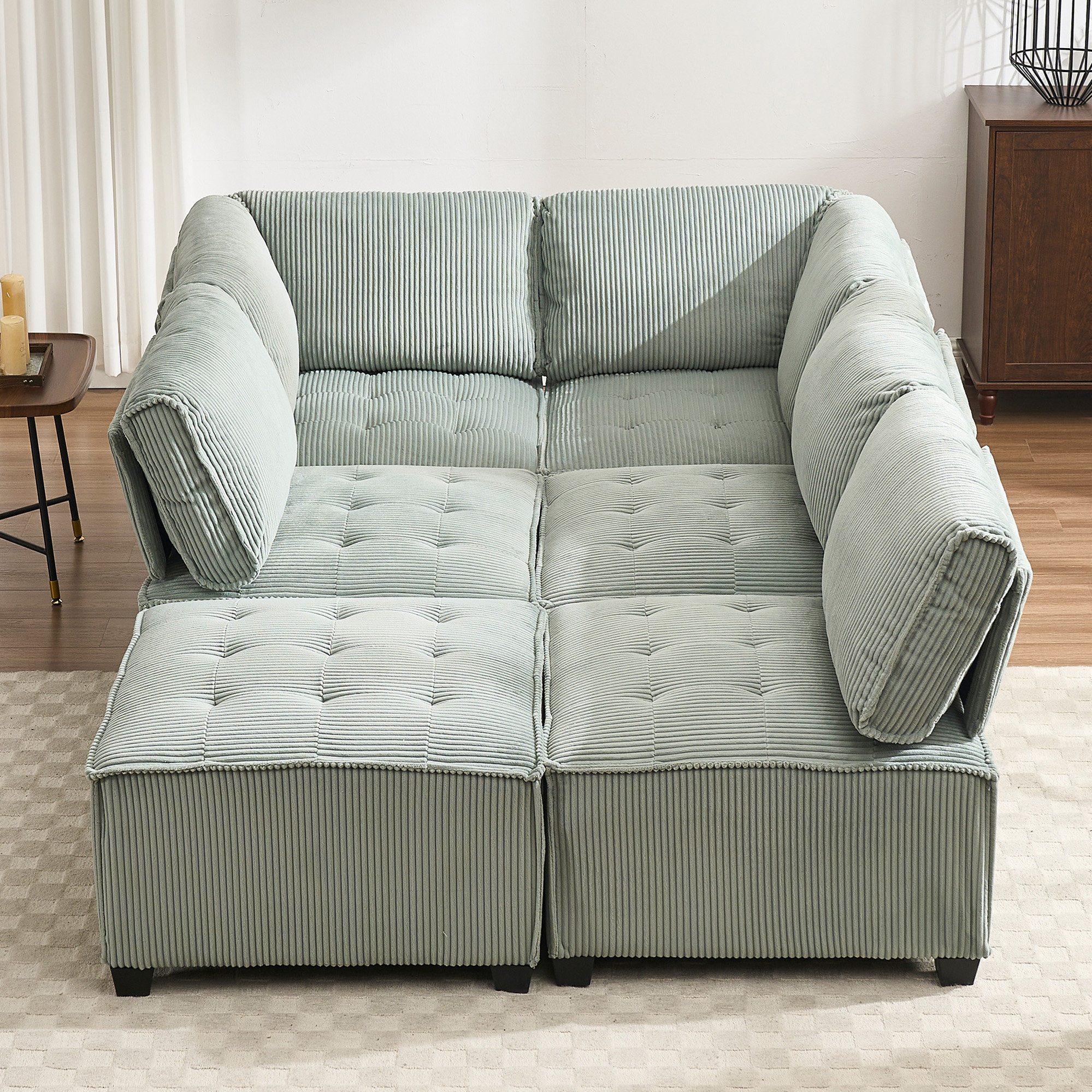 Latitude Run® Modular Sectional Sofa U Shaped Modular Couch With ...