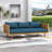 Acacia Wood  Patio Lounge Sofa-1276187723