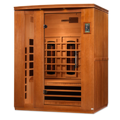 Sauna dynamique à 3 personnes à spectre complet à proximité de zéro EMF FAR IR Sauna