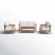 Akiva 6 - Person Patio Conversation Sets with Cushions