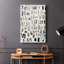 Série ABSTRACT DLXV III - Toile tendue avec châssis Premium - Prêt à être accroché-20141240