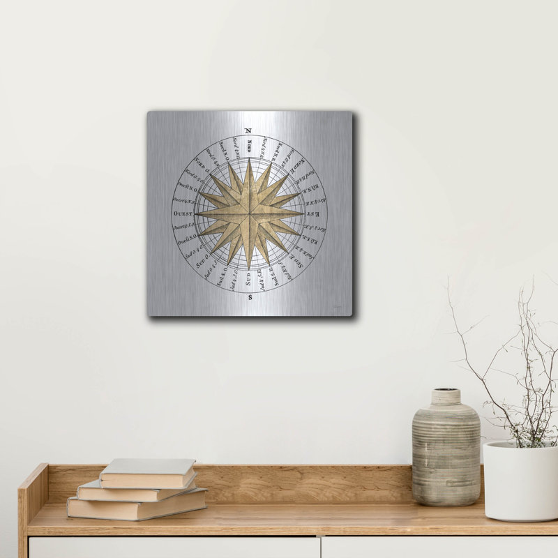 «Solar Globe 2» par Sue Schlabach, Breakwater Bay, art mural en métal, 12 po x 12 po