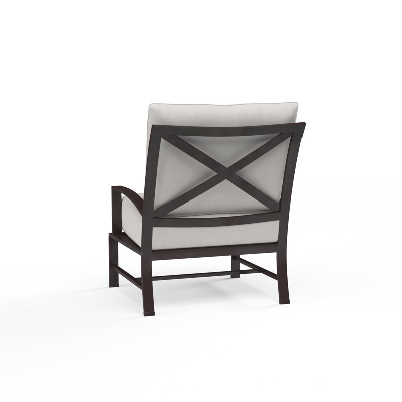 La Jolla Outdoor Lounge Chair, Canvas Flax Sunbrella®