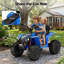 Véhicule électrique pour enfants 4x4, 24 V, moteur 800 W, avec musique, bleu.-125987704