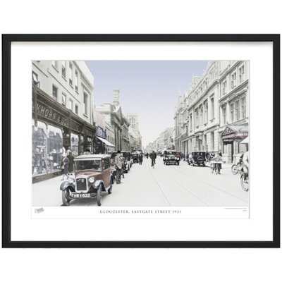Gloucester, Eastgate Street 1931 by Francis Frith - Single Picture Frame Print