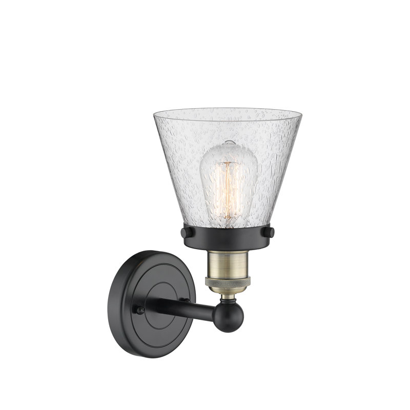Charenton Armed Sconce, Seedy, Black Antique Brass
