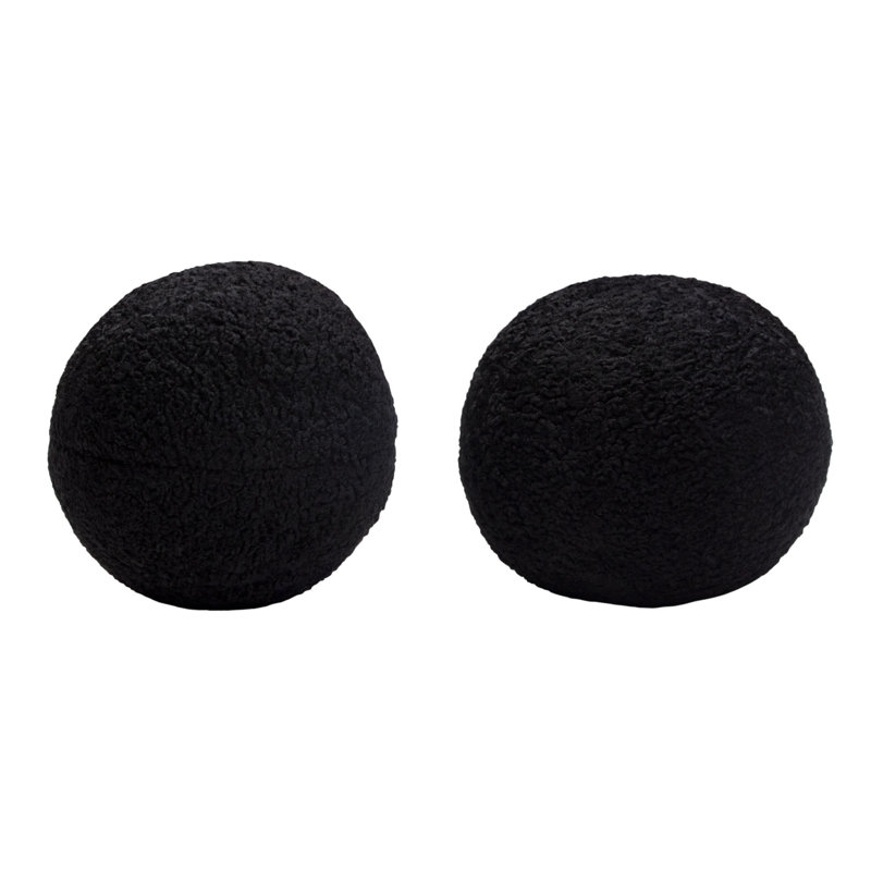 Ensemble de 2 coussins décoratifs Wily, Noir