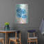 Table de chevet «Blooms in Water» par Kait Roberts, art mural en métal-39495996