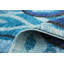 Tapis unique en laine noué à la main bleu pâle des années 2010 de 6 pi 3 po x 8 pi 10 po Nansi
