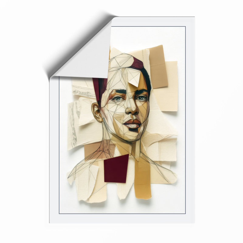 Fragmented Portrait Modern - Print, Unframed, A1 - 84.1 x 59.4 cm