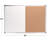 Excello Global Products 24"x36" Hanging Combo Cork and Dry Erase Board w/ Markers, Magnets and Pins
