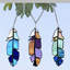 Attrape-soleil en verre coloré 6 pièces H 6 "Vertus of a Feather