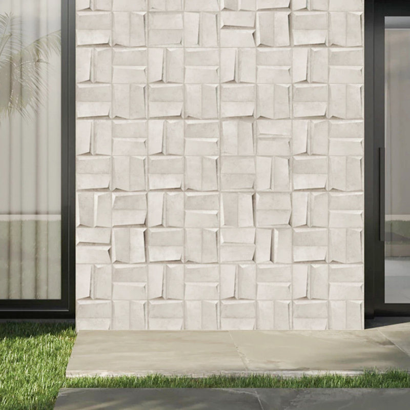 Panneau de tuiles murales en porcelaine 3D 23 "x 23" Block