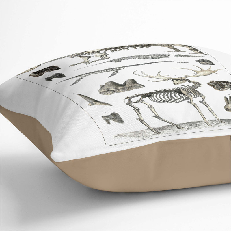 Square Throw Cushion, Stone, 40cm H x 40cm W x 15cm D