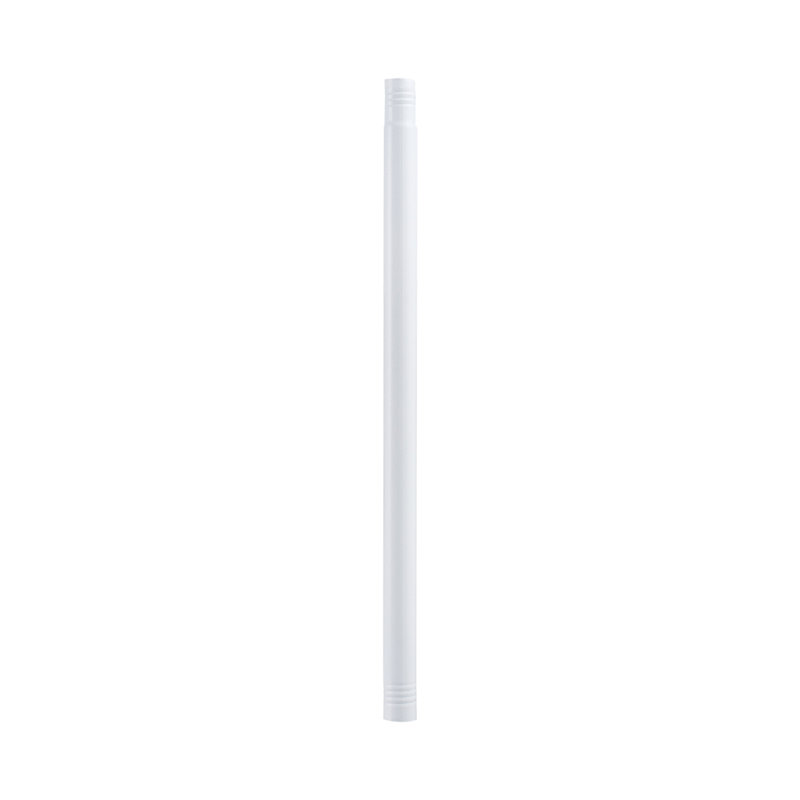 Natural Stainless Steel Adjustable 45cm to Bay Window Single Curtain Rod, 5cm H x 68cm W x 5cm D, White