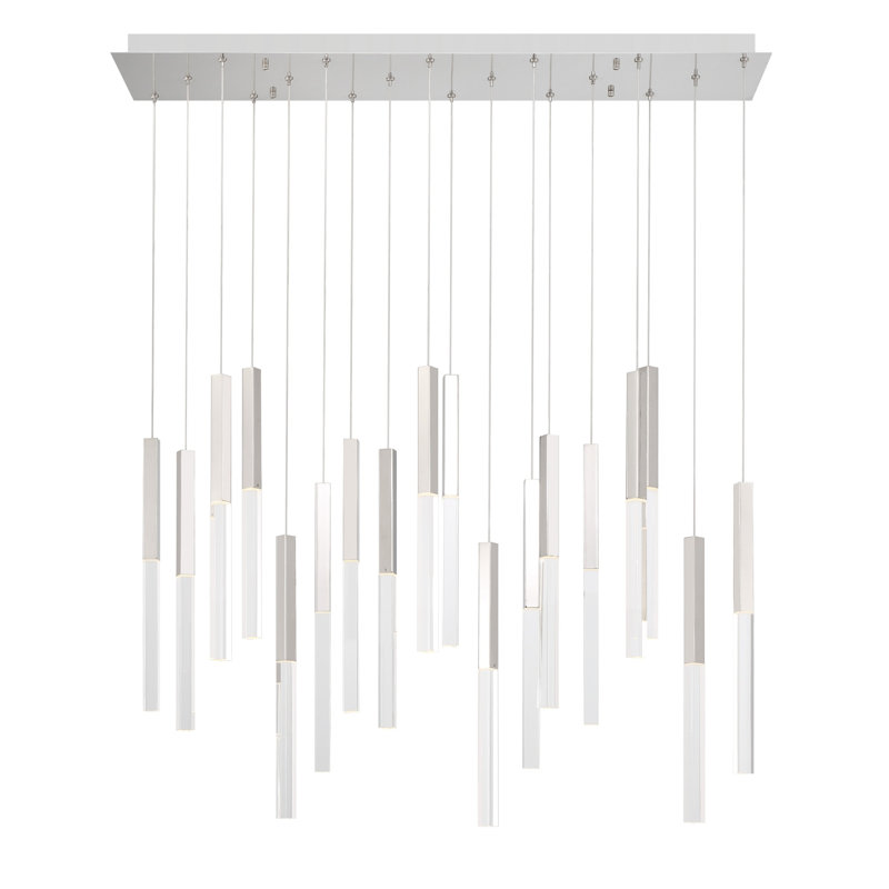 Benicio 18 Light Chandelier, Nickel