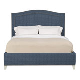 Caroline/Casey Queen Upholstered Low Profile Panel Bed