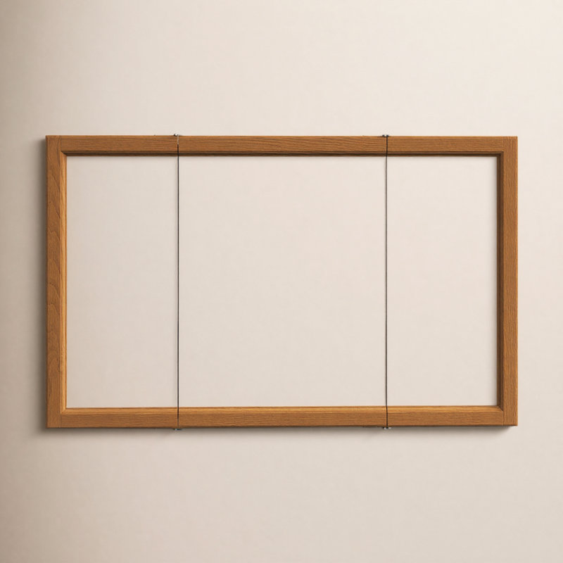 Bathroom Medicine Cabinet, Wall Mounted, Mirror, Nutmeg Oak, 30" H x 48" W x 5" D