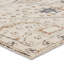 Tapis ivoire / rouge à motif de médaillon fait à la main Murphie (5 pi x 8 pi)-2398589