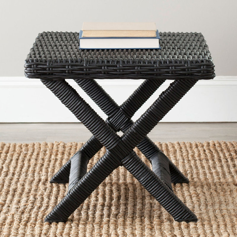 Ellerie Upholstered Bench, Black