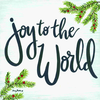 «Joy to the World», reproduction sur toile tendue