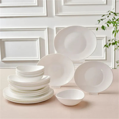 Glass Dinnerware Set 24 Piece - Service for 6