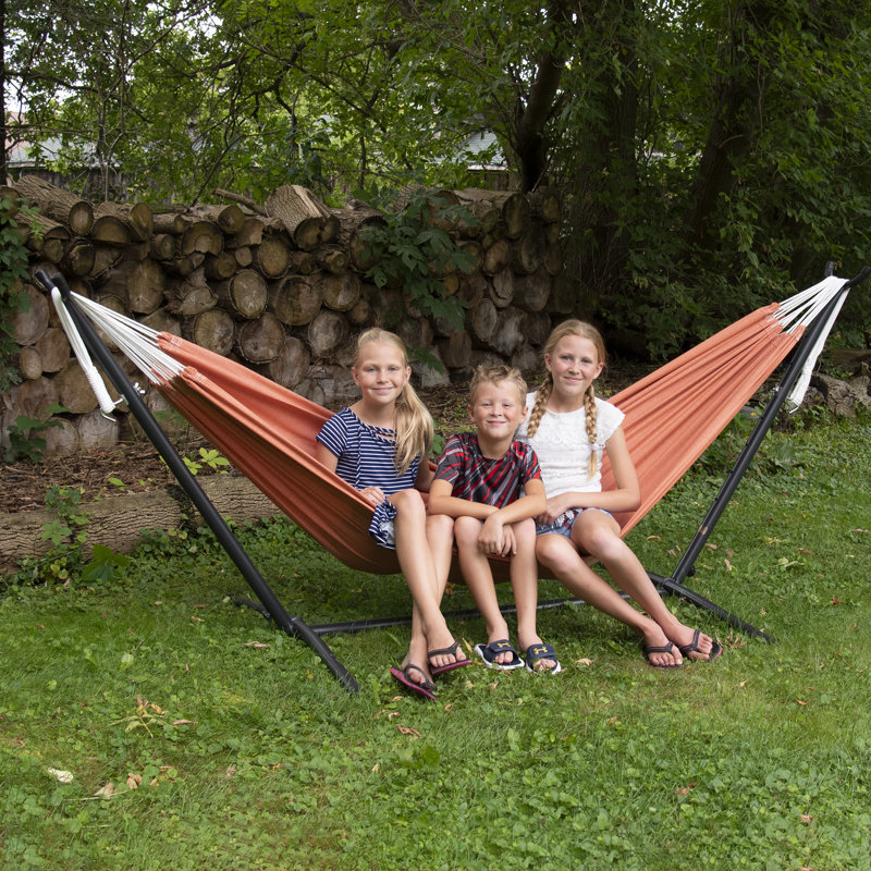 Tessa Double Hammock with Stand, Coral