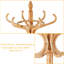 Solid Wood Freestanding Coat Rack-88061331
