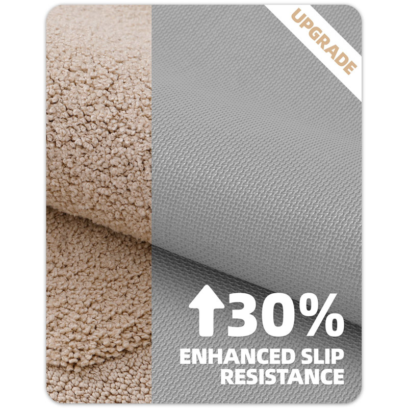 Tapis pour salle de bain Anselm, Simple - L 36 po x l 24 po, Kaki