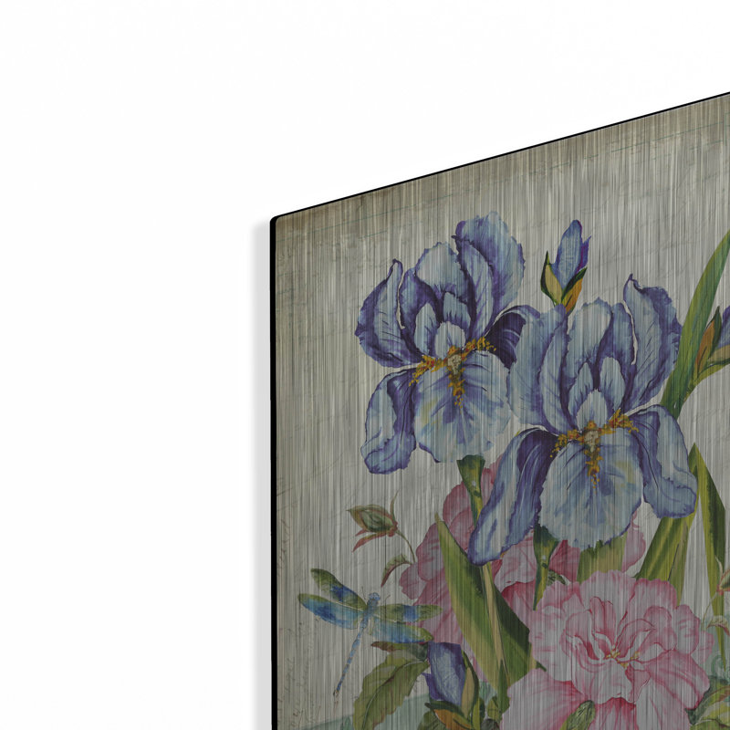 «Summertime Botanicals» par Jean Plout, art mural en métal, H 16 po x l 12 po