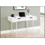 Bureau d'ordinateur moderne en stratifié blanc avec tiroirs de rangement pour bureau personnel et ordinateur portable, design élégant et fonctionnel-1414057919
