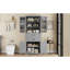 Armoire de rangement polyvalente en MDF de conception moderne pour la cuisine, la salle de bain et le salon