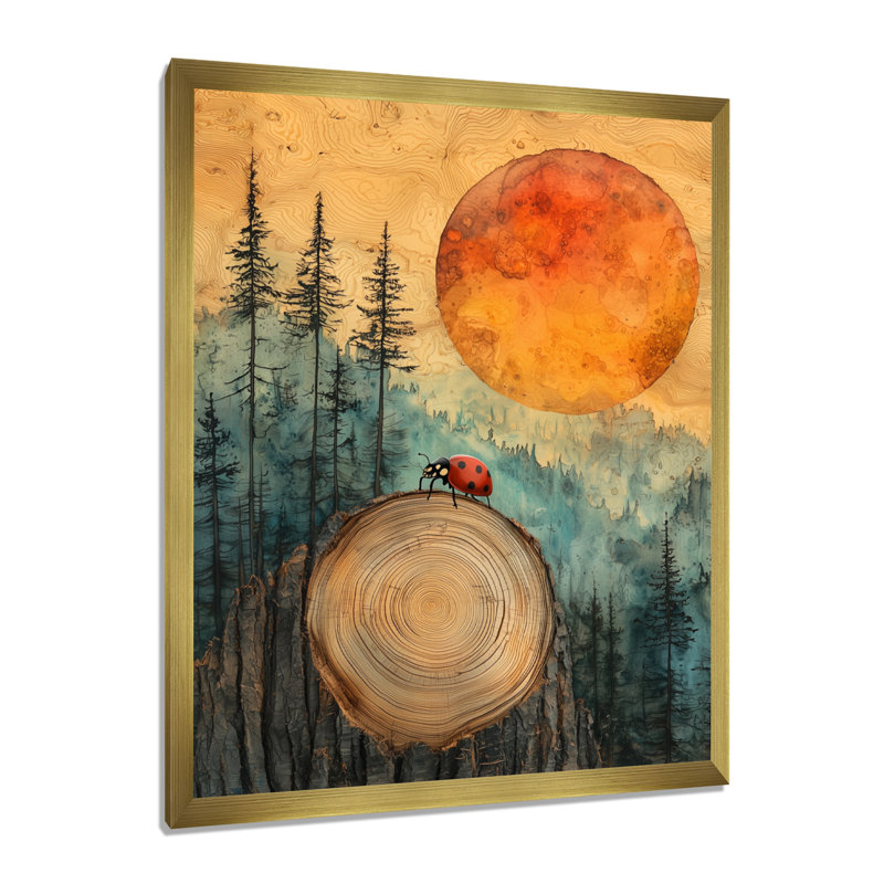 Peoa - Animals Canvas Prints, 44" H x 34" W, Single Picture Framed Print, Gold