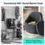 Chaise de salle à manger pivotante avec rangement en chenille Aimilia (ensemble de 4)-353957158-367062989