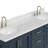 73'' Double Bathroom Vanity with Carrara Marble Top-93359370