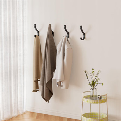 Coat Hooks for Hanging Heavy Duty - Extra Large (5.4 inch) Wall Mount Hooks