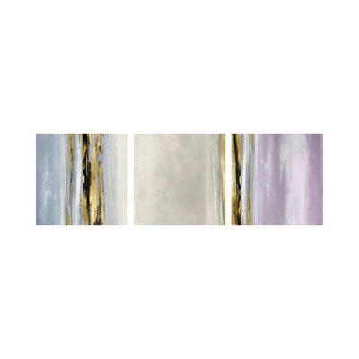 Mouvement vertical - ensemble d'art mural sur toile tendue (ensemble de 3)