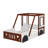 A Fun And Playful Twin-Size Car Bed Designed As A Platform Bed In The Shape Of A Car, Perfect For Kids, And Teenagers