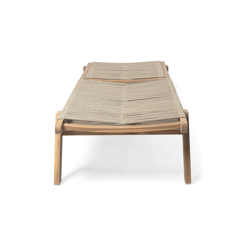 Chaise longue d'extérieur en corde Catania (ensemble de 2)