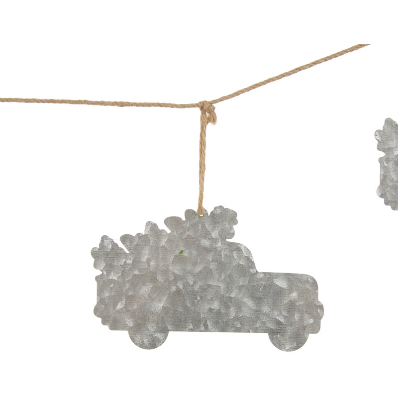 72" Metal Truck Christmas Garland