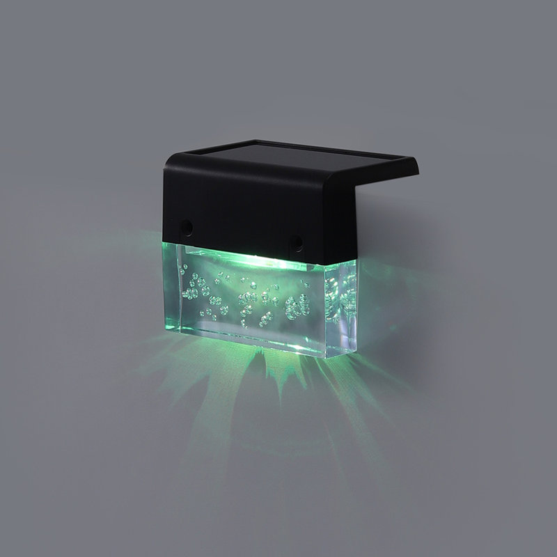 Cerine Matte Black Solar Powered Integrated LED Outdoor Wall Lantern with Dusk to Dawn