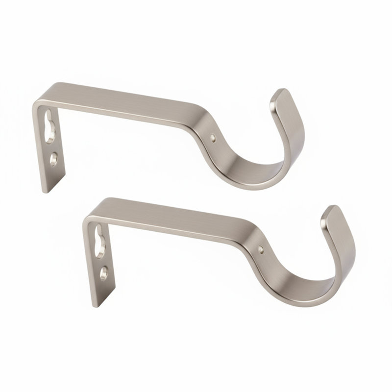 Boleslav 6cm Mounting Bracket, Brushed Silver