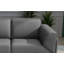 Causeuse en cuir gris Michailas