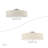 Bazilijus Fabric Semi Flush Mount-704683683-704683681