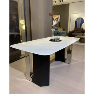Rectangular Dining table with marble